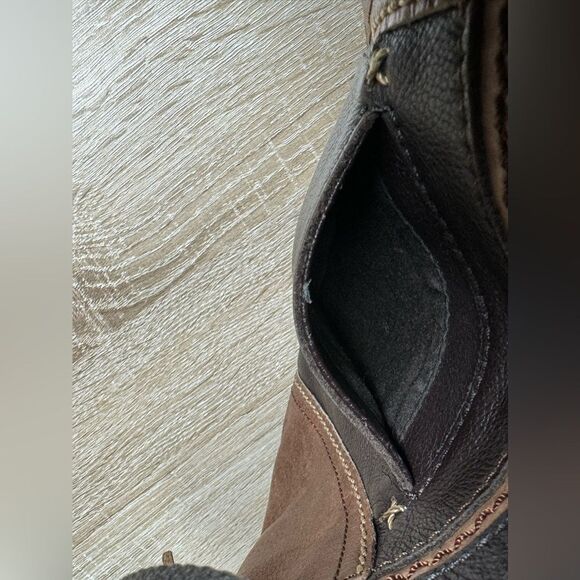 The Sak Women Brown Leather Crossbody Shoulder Bag Adjustable Canvas Strap Boho - Picture 6 of 11